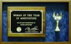 Florida Ag Woman Of The Year Trophy