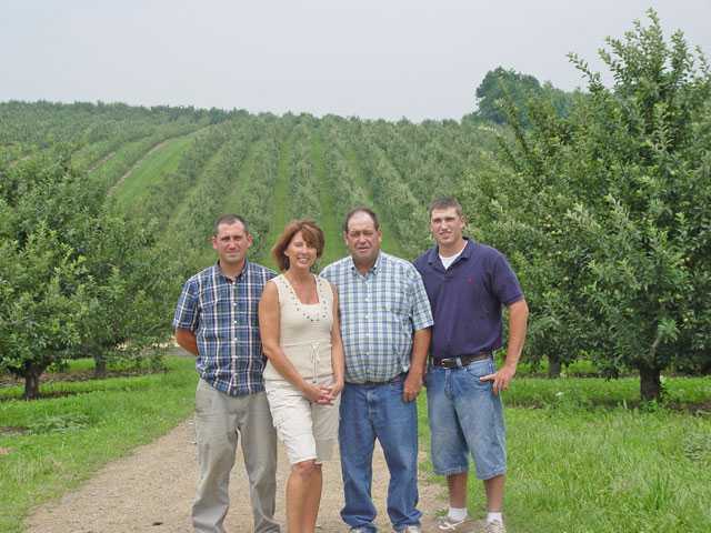 Dan Boyer (third from left), is pictured a long with his son Seth, wife Lois, and son Mark. (Photo credit (Brian Sparks)