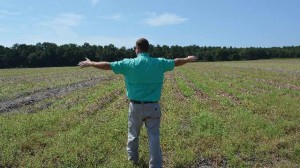 Bryan Jones explains irrigation in his field