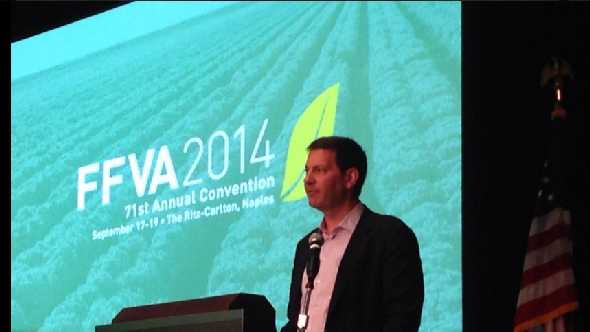 Mark Halperin addresses attendees at the 2014 FFVA Annual Convention. Photo by Mary Hartney