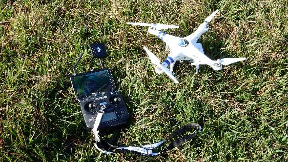 UF/IFAS Extension agent Gene McAvoy's DJI Phantom 2 quadcopter. Photo courtesy of UF/IFAS
