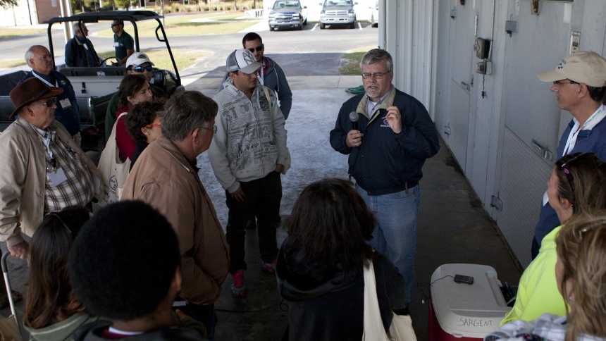 UF/IFAS' Steve Sargent addresses Florida Ag Expo attendees on the basics of cooling crops. Photo courtesy of UF/IFAS
