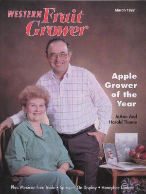 Western Fruit Grower AGTY 1992 JoAnn And Harold Thome