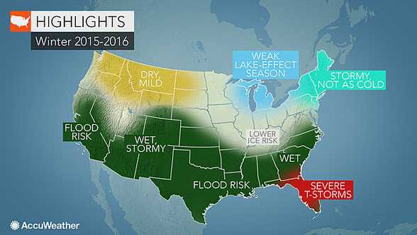 Accuweather.com's winter 2015-2016 forecast map