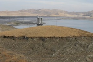 The San Luis Reservoir, California's fifth largest, in October 2015 after four years of drought. (Photo Credit: David Eddy)