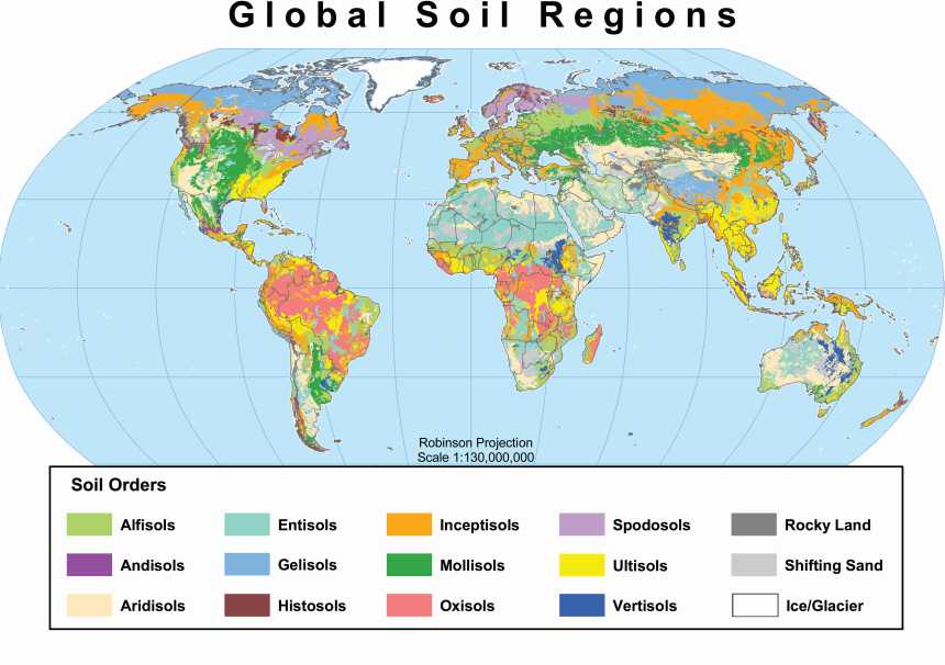 USDA Global Soil Regions map from November 2005