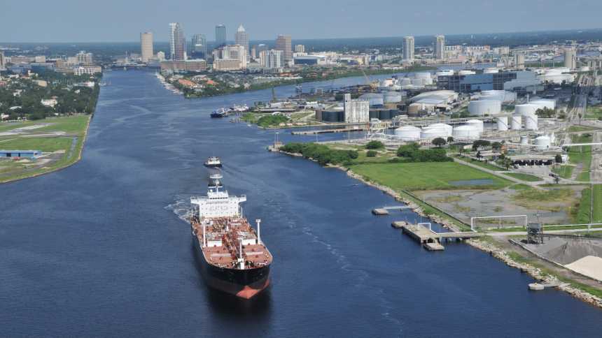 Port Tampa Bay shipping channel