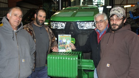 Ed Wuillermin & Sons Farm in Hammonton, NJ, is the recipient of the New Jersey Vegetable Grower of the Year Award. Pictured from left :August (V.), August E., Ed (Jr.) and Michael Wuillermin. 