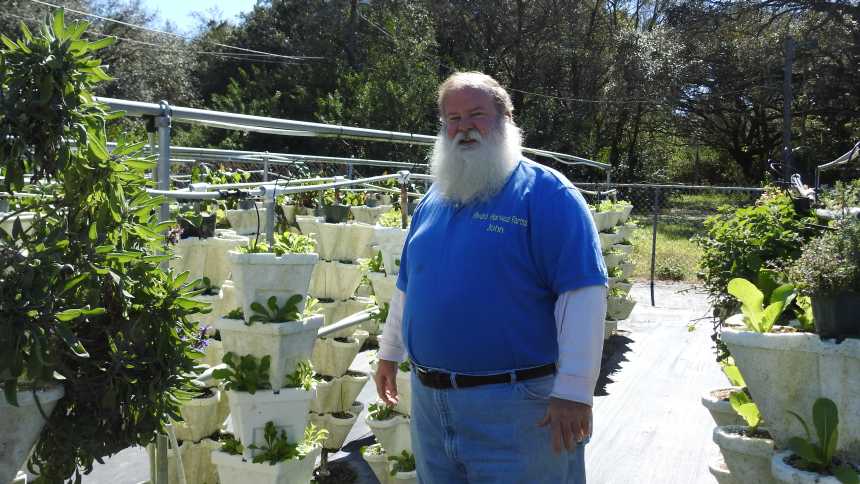 John Lawson of Hyrdro Harvest Farms in Ruskin, FL