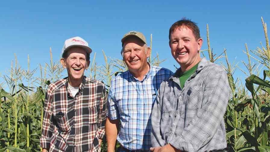The principal players at Turek Farms include (from left) David, Frank Jr., and Jason Turek. Photo by Rosemary Gordon