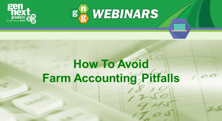 How To Avoid Farm Accounting Pitfalls webinar PPT title slide