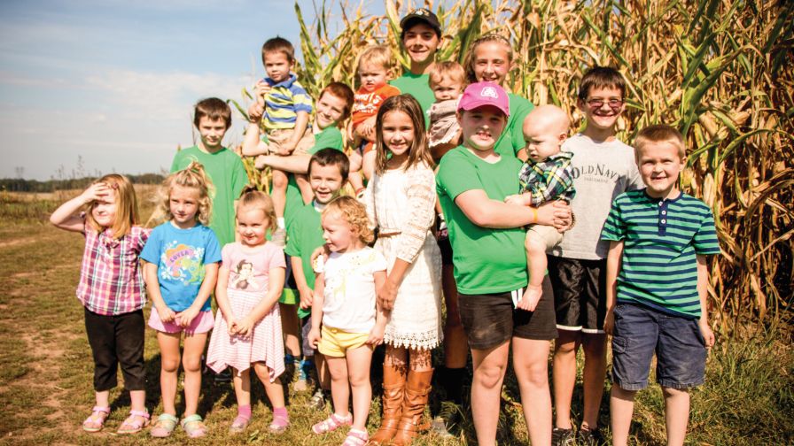A pride of Rohrbachs: There are 17 members of the fifth generation of the farm family. (Photo credit: Rohrbach’s Farm)