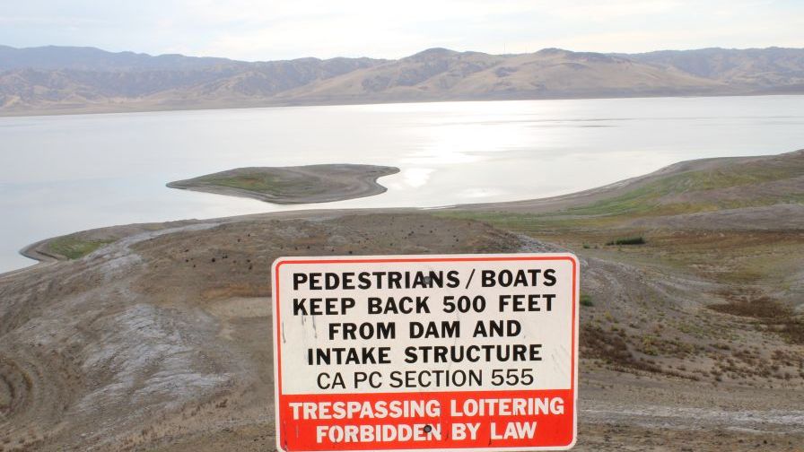 As this view of the San Luis Reservoir shows, California's drought is far from over. (Photo credit: David Eddy)