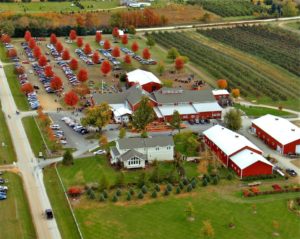 Edwards Apple Orchard aerial view