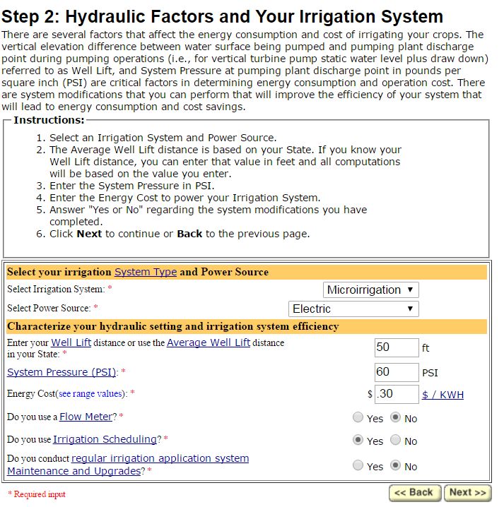 USDA Irrigation Tool_view