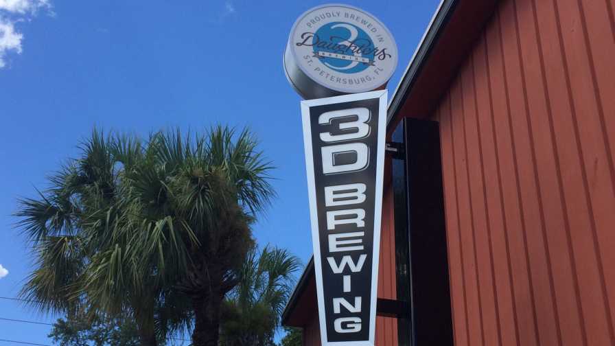 3 Daughters Brewing Co. sign