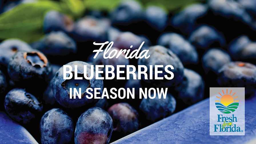 Fresh From Florida blueberries social media ad