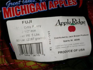 Michigan Produce Company Issues Apple Recall