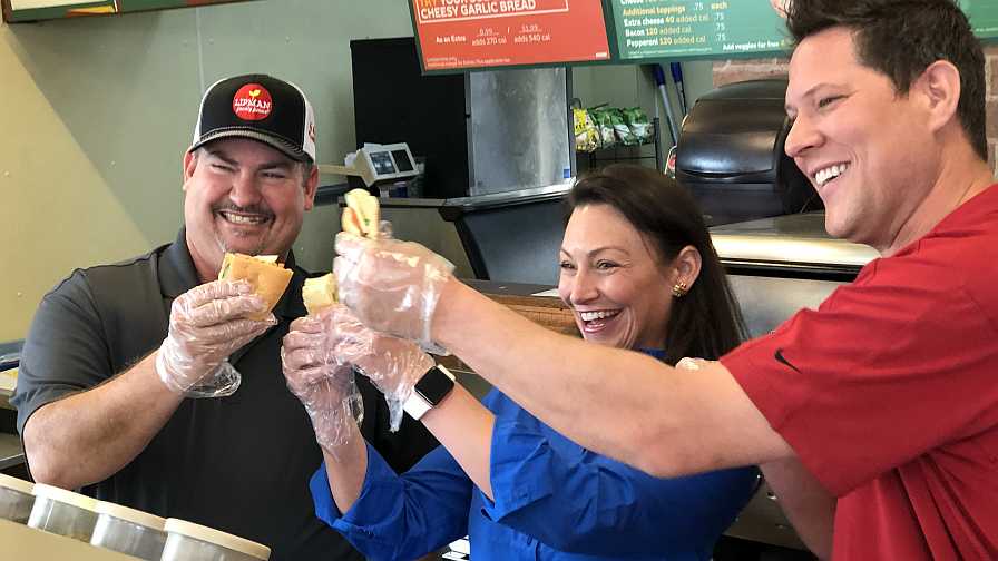 Florida ag commissioner Nikki Fried promotes Fresh From Florida fare at a local subway franchise