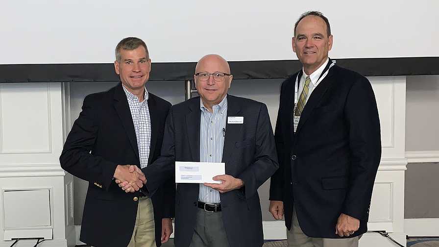 Certis presents check to CRDF to fight citrus greening