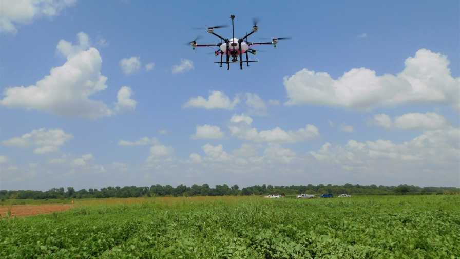 Spray drone for weed control