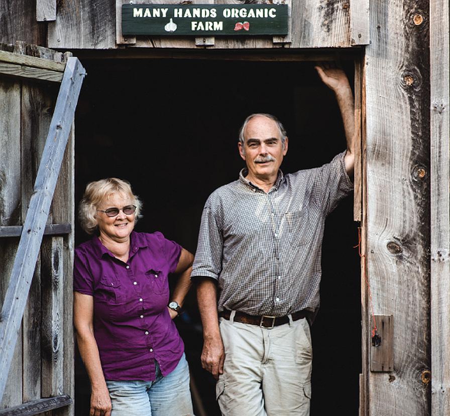 Jule Rawson and Jack Kittredge of Many Hands Organic Farm