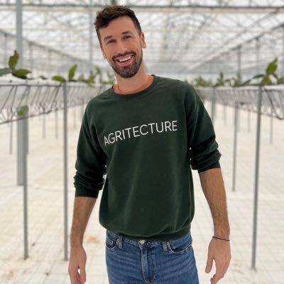 Henry Gordon Smith of Agritecture in greenhouse