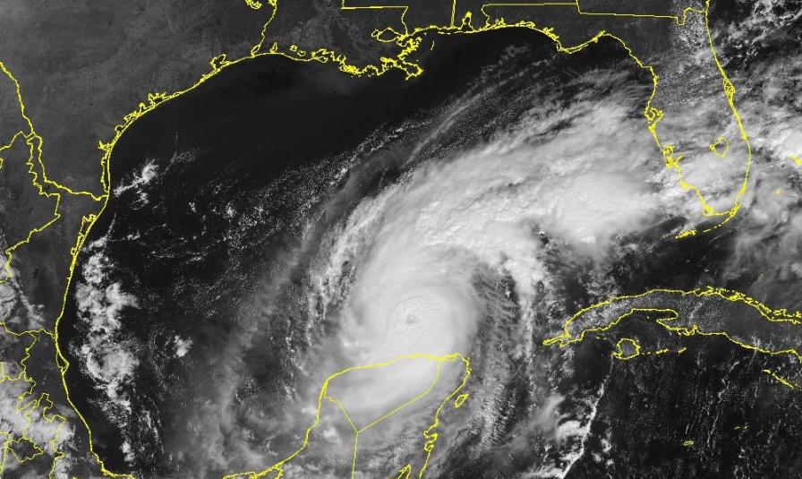 Hurricane Milton satellite view on Oct. 8 approaching Florida